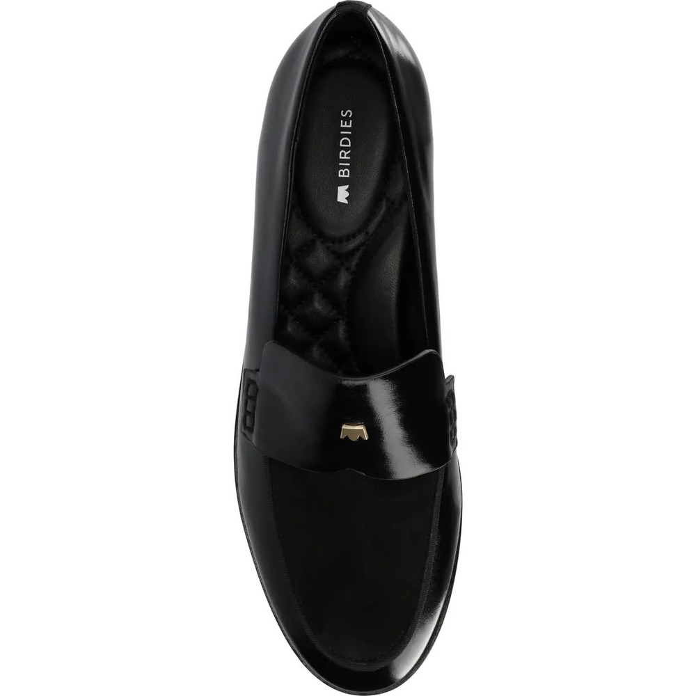 Birdies The Starling 20 Loafer in Black  Licorice Leather‎ Sz 5.5 EUC